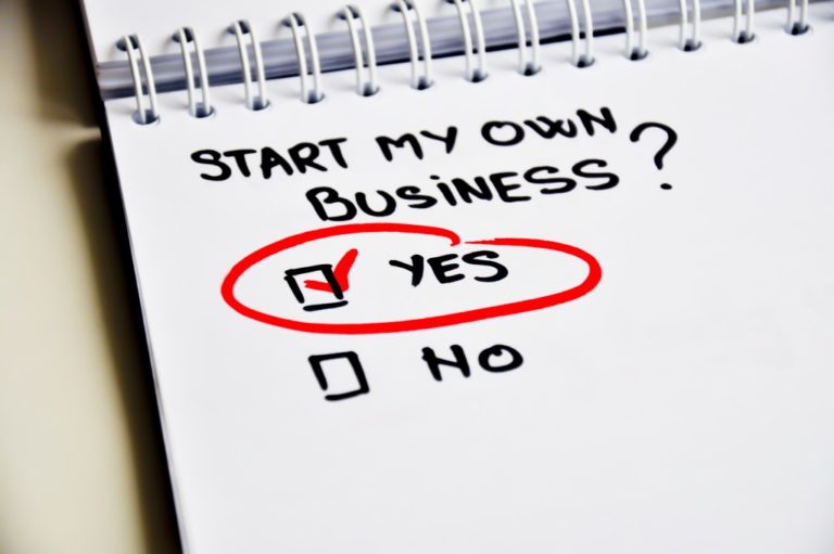 yes or no checkbox if one should start their own business